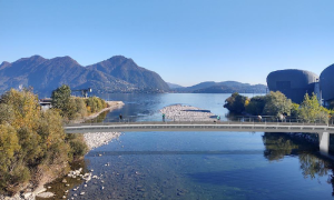 Passerella ciclo pedonale sul torrente San Bernardino reference copia