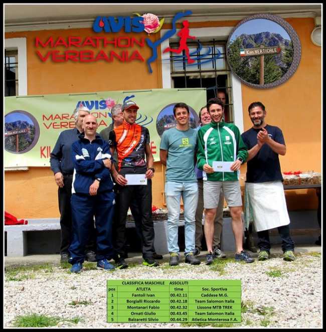 Premiazioni Maschili assoluti