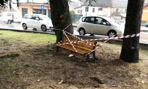 panchina nuova sostituzione trobaso 2020 cimitero