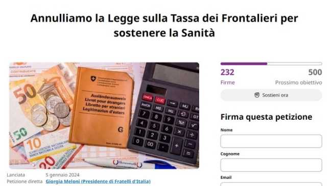 petizione front