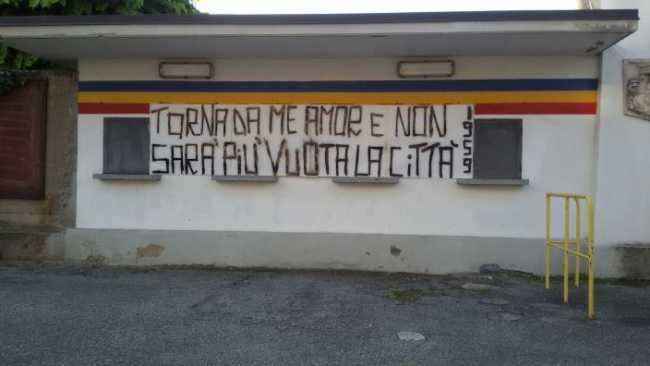 striscione stadio