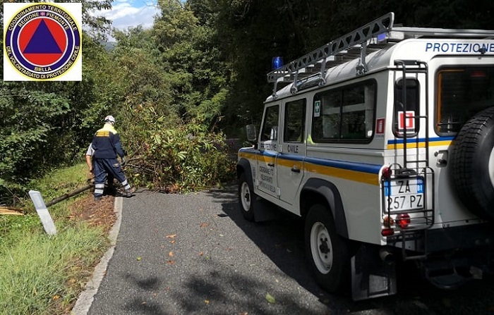 Protezione civile Biella all'evento di Verbania