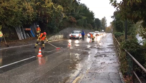 Le immagini della colata di fango e detriti
