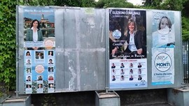 manifesti strappati elezioni baveno 2015